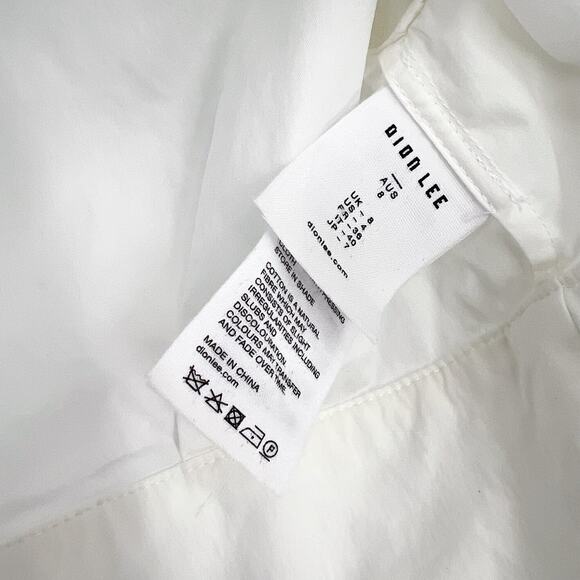 Dion Lee White Under Corset Shirt Structured Tailored Top Size AU 8 / US 4 - Picture 6 of 8